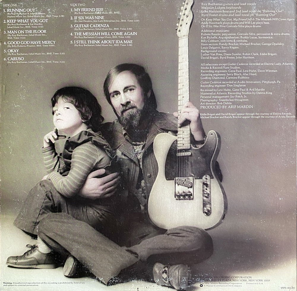 Roy Buchanan A Street Called Straight LP 1976